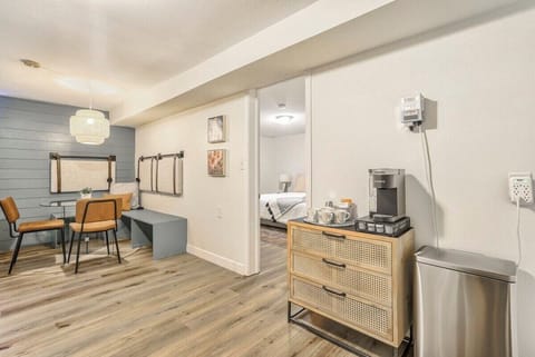 We have a Keurig coffee machine, enjoy your coffee and relax!