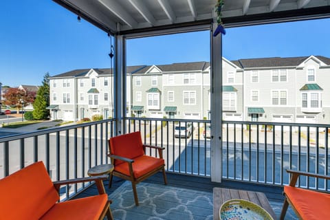 Private Balcony | 3-Story Townhome