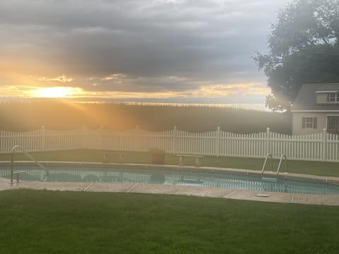 Amazing sunsets by the pool 