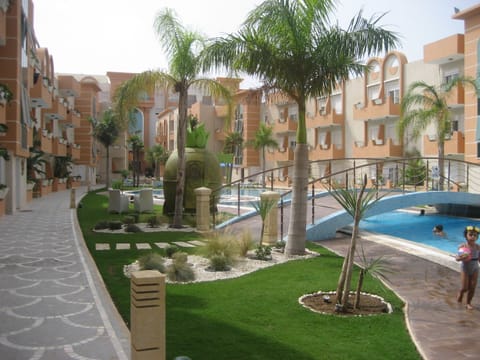 interior garden with pool. secluded environment.