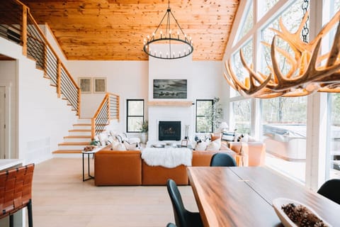 Welcome to The Everwoods Lodge! The main living areas offer tons of natural light and the views are breathtaking.