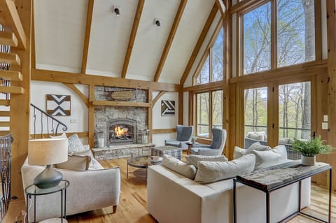 Living Area w/Fireplace