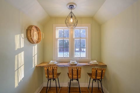 Breakfast bar with a view.