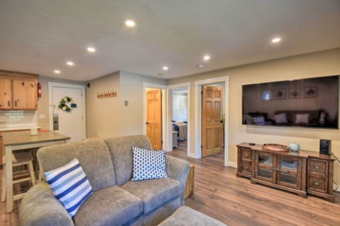 Gilford Vacation Rental | 2BR | 1BA | Access Only By Stairs | 700 Sq Ft