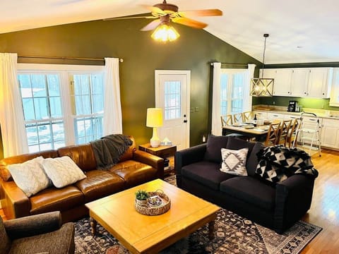 You will never want to leave the sofa. Open space living room connected to a fully- equipped and spacious kitchen. 