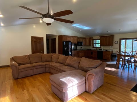 Pull out sofa bed with recliner.  