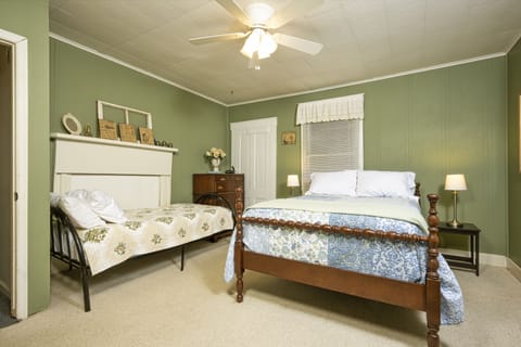 Twin and full bed in 2 bedroom West Virginia 1887 Farm House. 