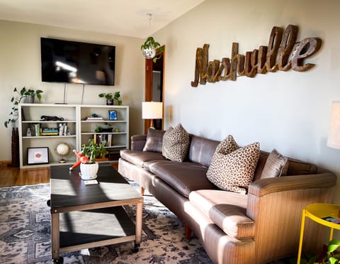 Space for guests to gather and watch TV, play games, or visit