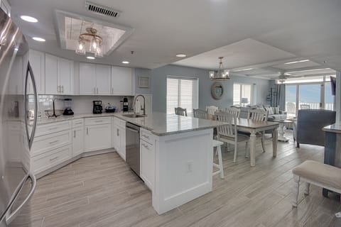 Open concept beach living area