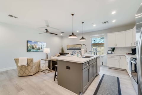 Kitchen into Family Room