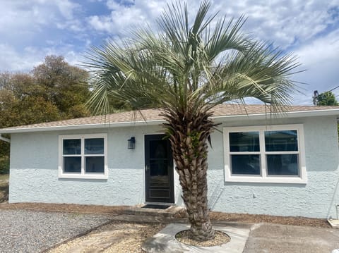 Our cozy blue beach house is located just 4 blocks to the beach!