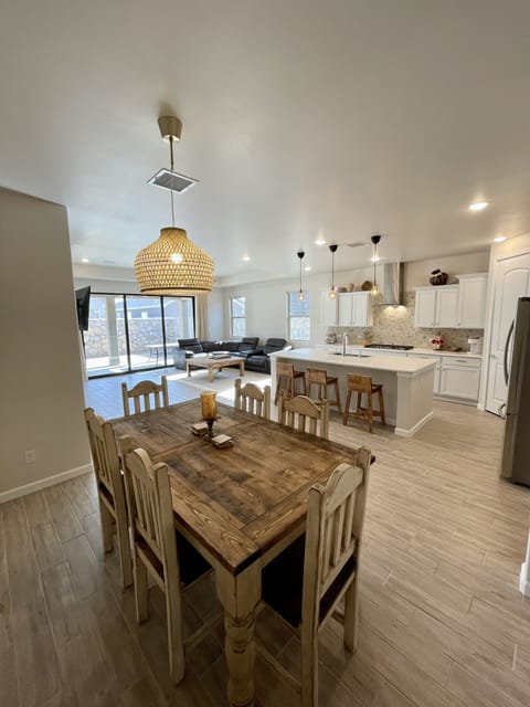 View from dining area