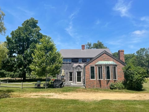 View from front drive of house