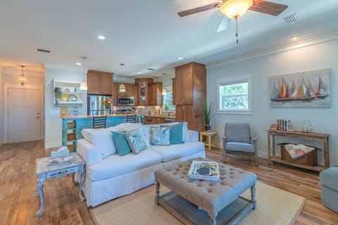 Private Living Area and Full Kitchen