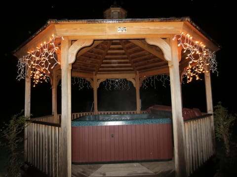 enjoy your outdoor hot tub