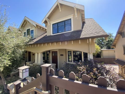 View of cottage from Laguna Court footbridge