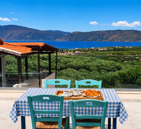 Balcony of the house with sea view