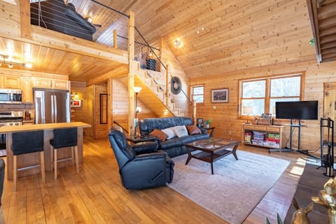 Living Room TV on a rolling stand.