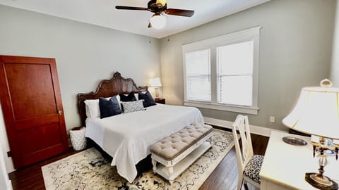 King bed 2 downstairs with beautiful natural light.