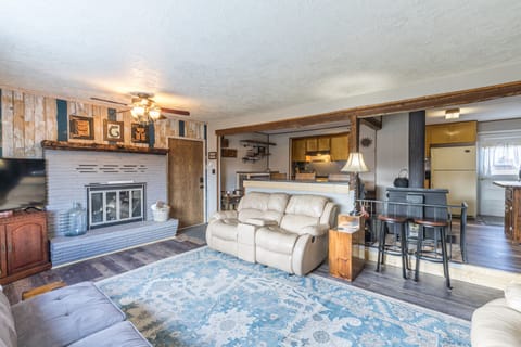 Main Living Space with gas fireplace - Main Living Space with electric fireplace