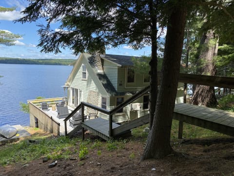 Large deck for enjoying the lake