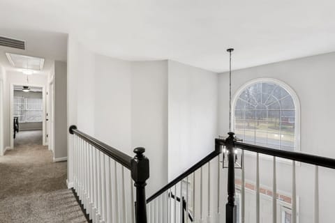 Second level view of foyer