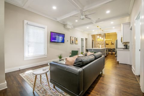 The house has a modern open floor plan