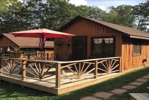 Front view of cabin