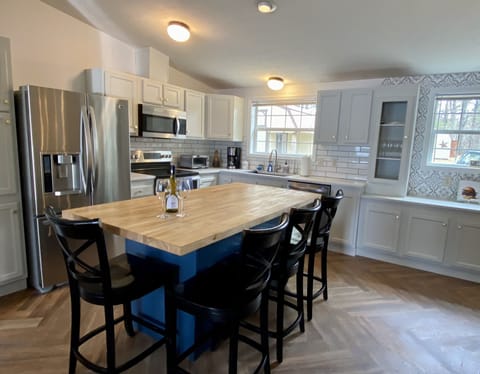 Prepare delicious meals in the newly renovated kitchen