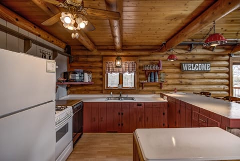 Enjoy our well-stocked, clean kitchen.  