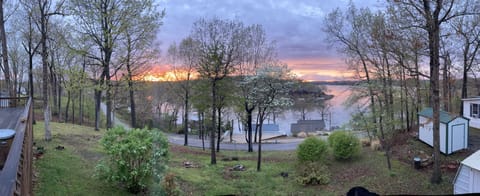 Beautiful view off the spacious deck!