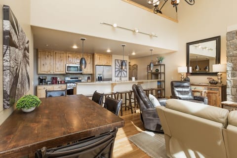 Main Living Space, Dining and Kitchen