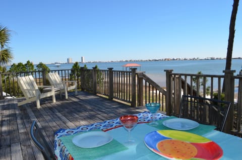 Why dine inside?  The view is even better outside!