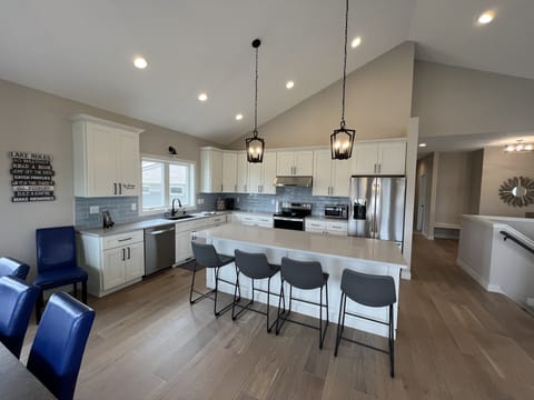 Our kitchen is fully equipped for all your cooking needs.