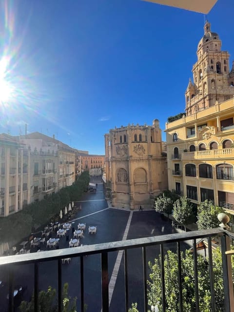 Vista desde el balcón.