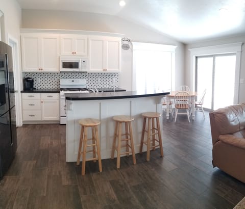 Open Living Area with Kitchen, Dining, and Living room