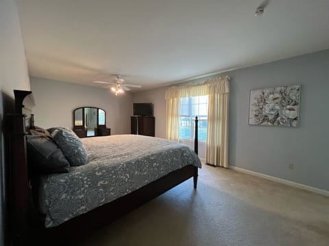 Our spacious king size bedroom with ensuite bathroom welcomes a peaceful rest.