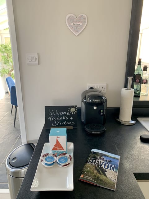 Tassimo coffee machine for your use in the kitchen. Pods in your Welcome pack