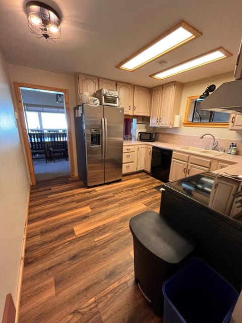 Kitchen towards dining