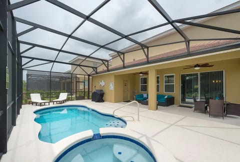 You'll have your private pool, spa, loungers, a gas grill and even a smoker!