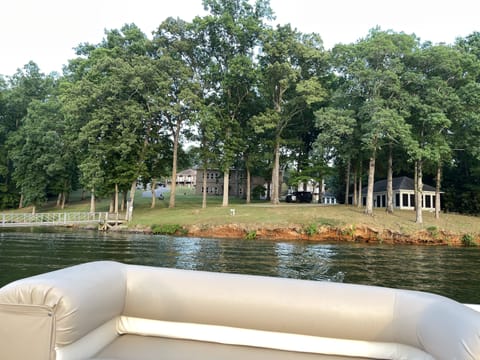 View of gated property from Tim’s Ford Lake by Lee Ford Bridge off hwy 130