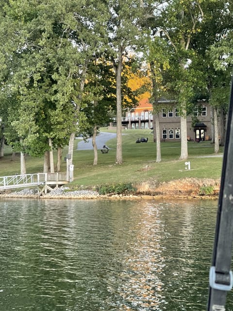 View from water - lakeview property is behind the lakefront neighboring parcel