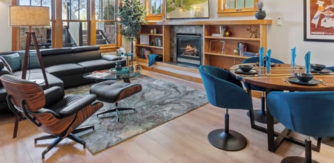 Living Area with Gas Fireplace