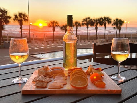 Sunset on the balcony