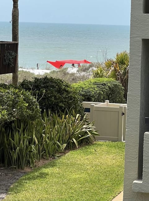 Partial Beach view from balcony. 