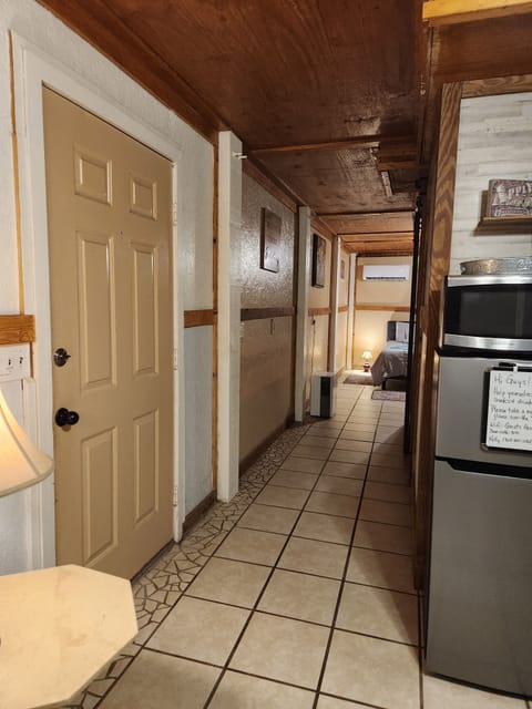 Hallway to bathroom & bedroom 