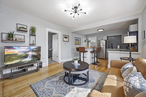 Living Room with 50" Smart TV