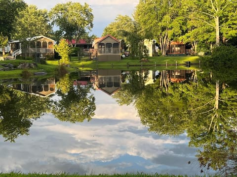 Pond inside the community, you can feed the fish, walk around, relax