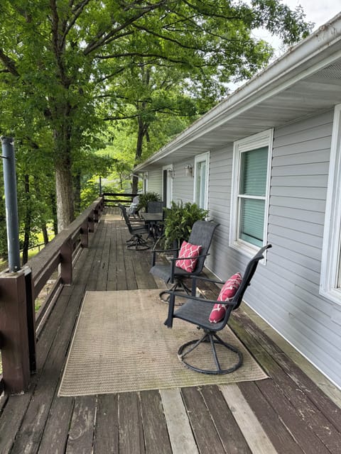 large back deck area