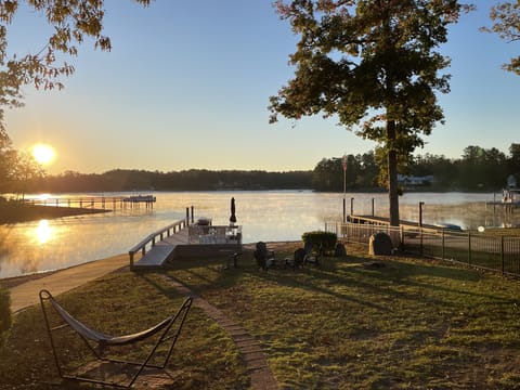 Sunrise Boat House. Sunrise on a crisp fall morning...